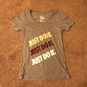A Nike “Just Do It.” shirt.